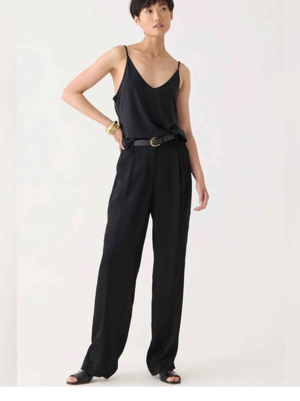 J Crew Straight-leg essential pant in luster crepe